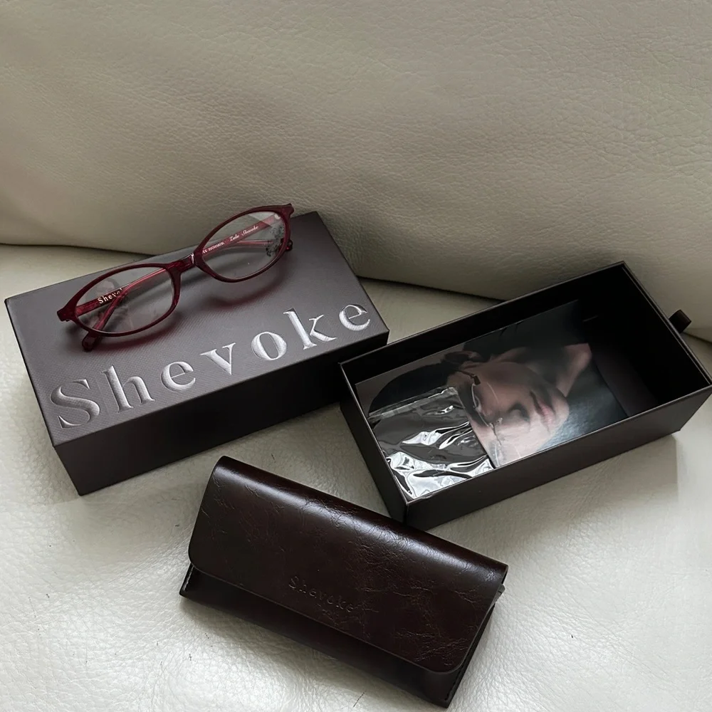 Shevoke red maroon cherry Zulu blue light glasses - Picture 2 of 10